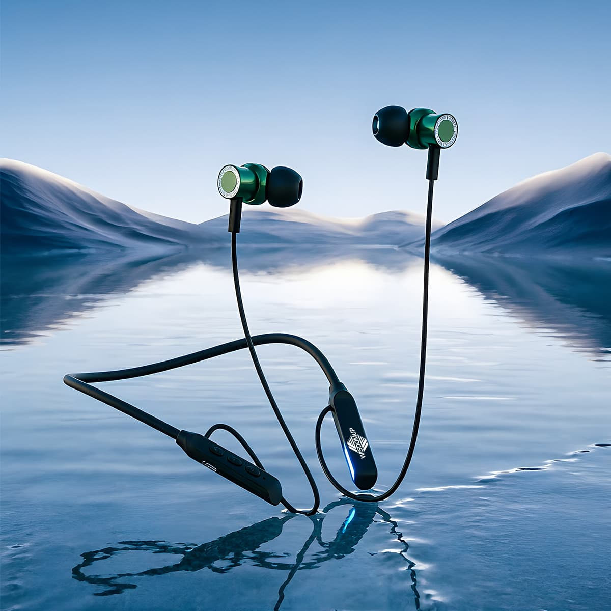 EJ-LY2 Wireless Bare Bass Headset Magnetic Bluetooth Neckband with 15-Hour Playtime
