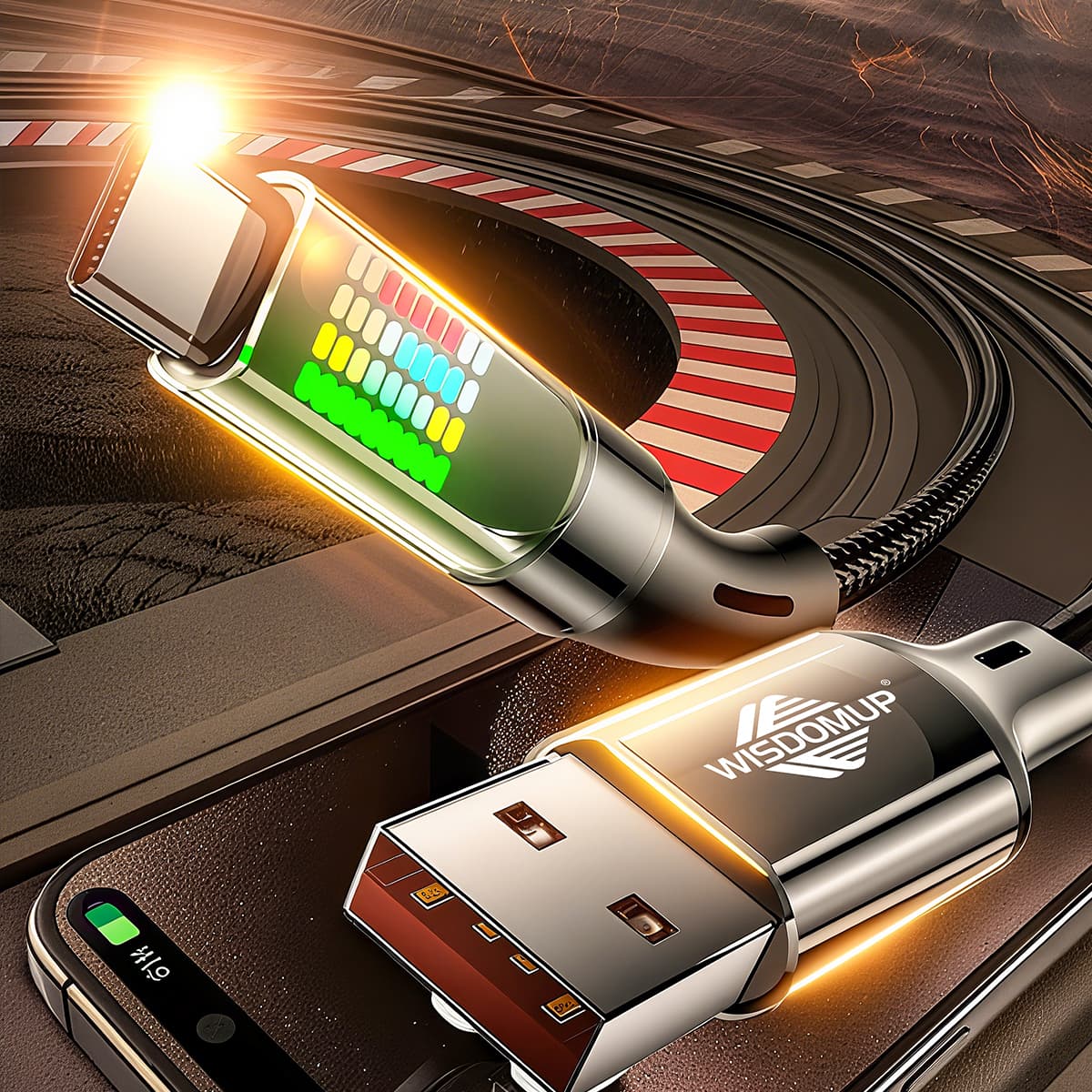 The SJX-46T is an ultra-high-performance USB-A to Type-C Data Cable