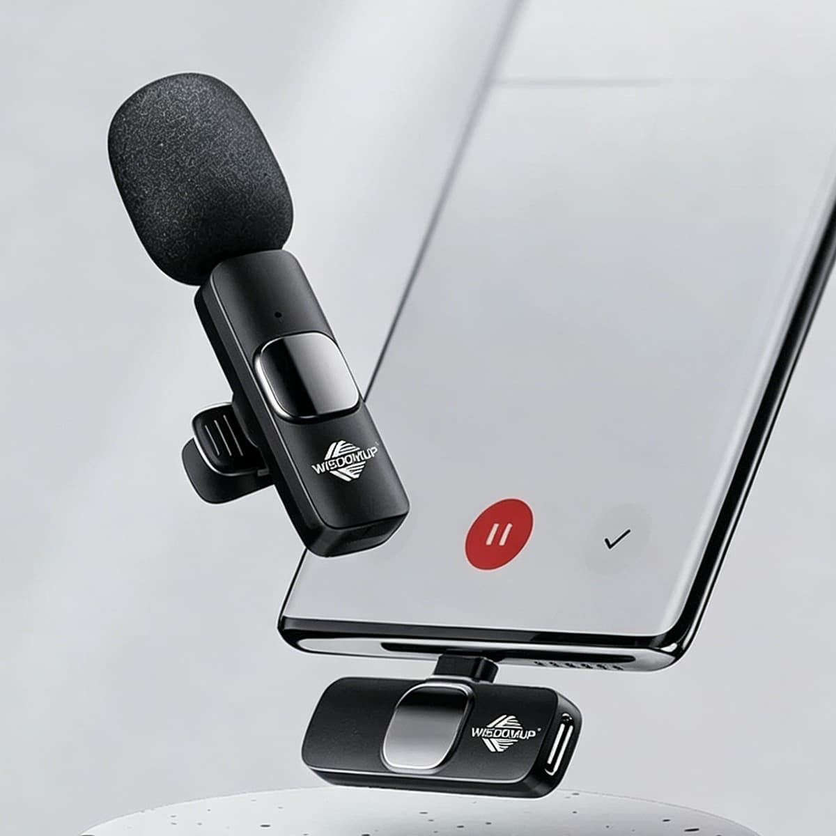 MKF-02 Wireless Lapel Microphone Plug-and-Play