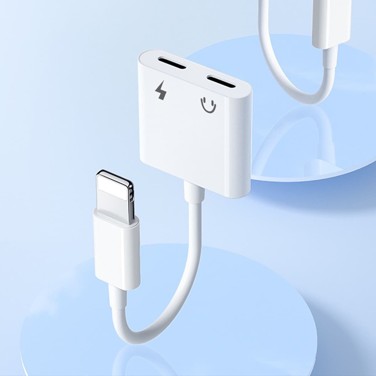 YP-06 2in1 Dual Lightning Audio Adapter