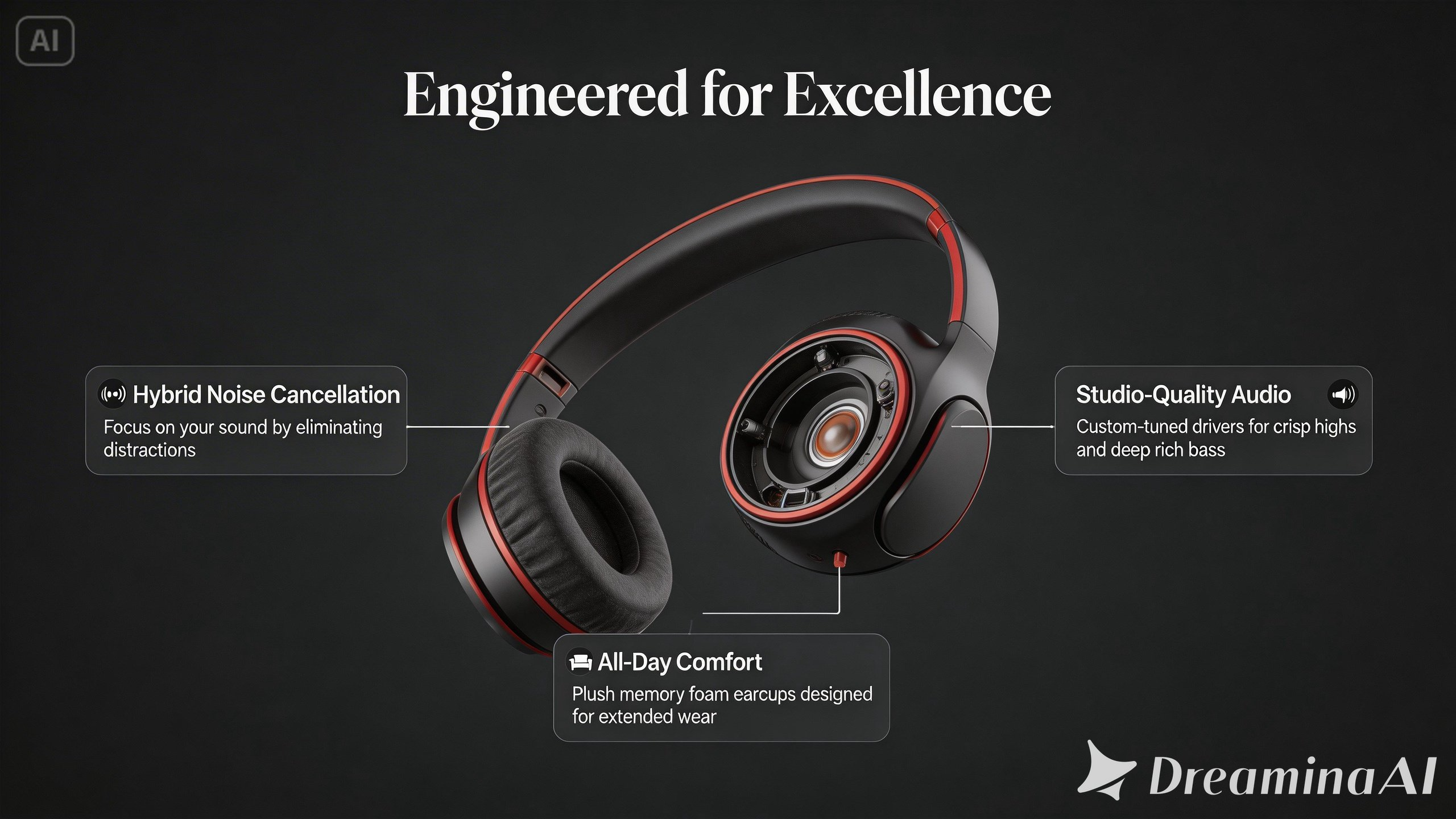 Engineered headphones