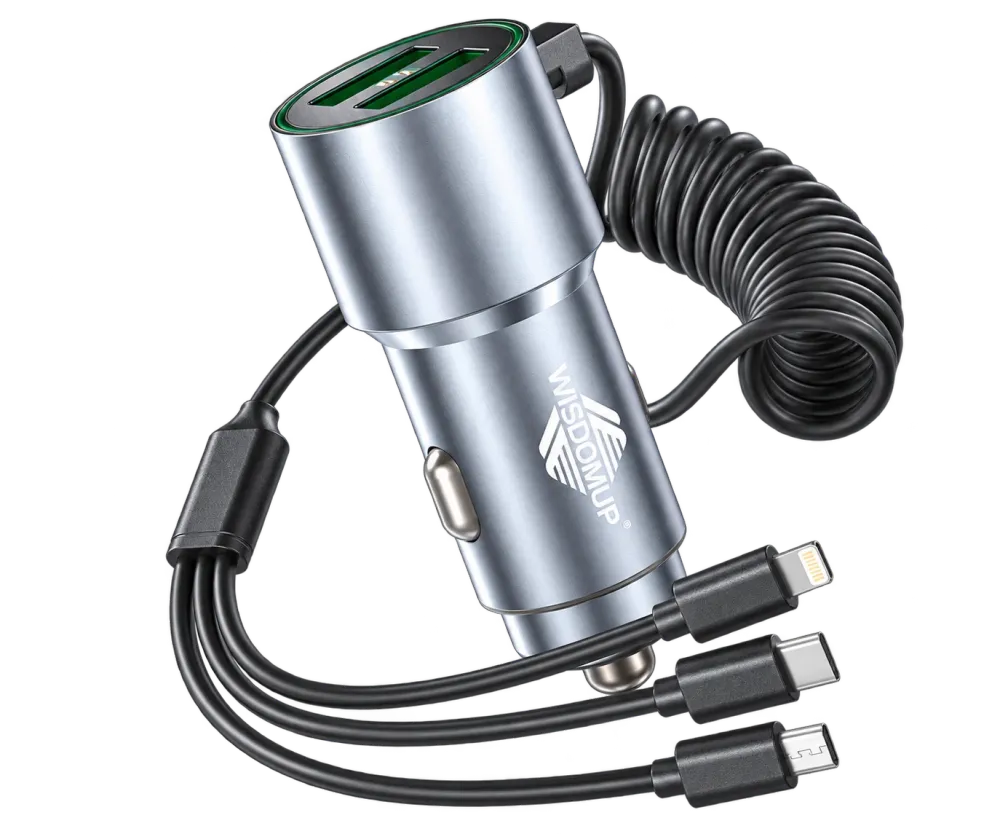 CC-15 Car Charger with Built-in Cable