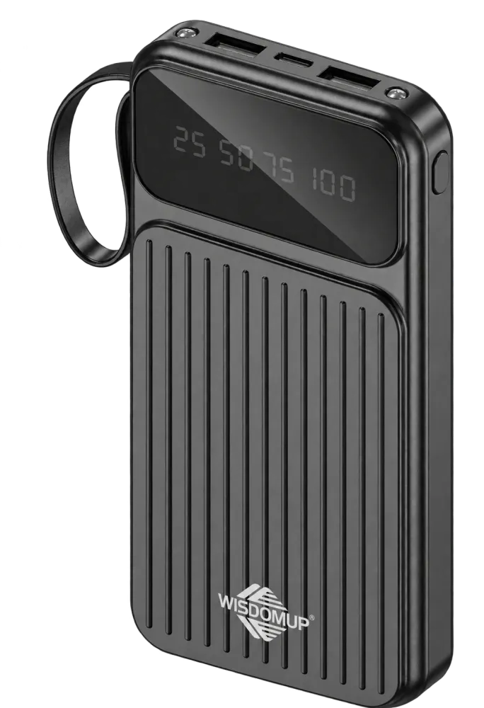 CDB-21 10000mAh Power Bank with 4 Built-in Cables