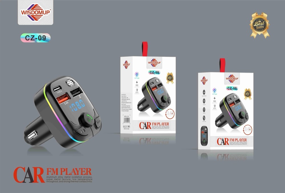 CZ-09 Car Bluetooth FM Transmitter & Charger