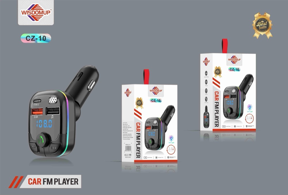 CZ-10 Car Bluetooth FM Transmitter & Charger