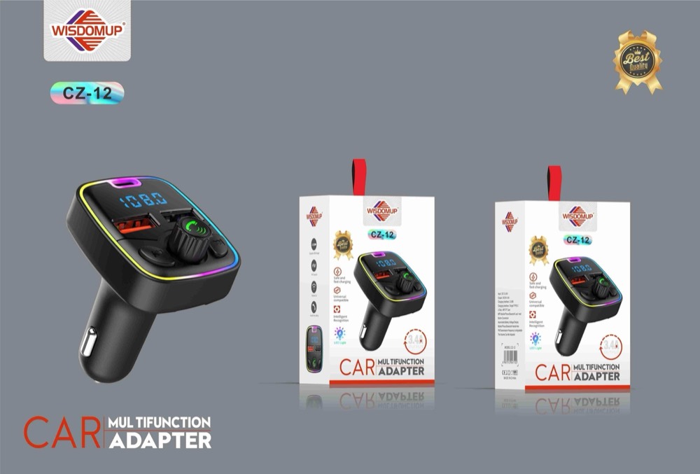 CZ-12 Car Bluetooth FM Transmitter & Charger