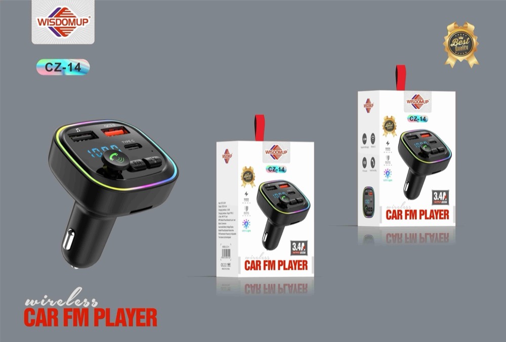 CZ-14 Car Bluetooth FM Transmitter & Charger