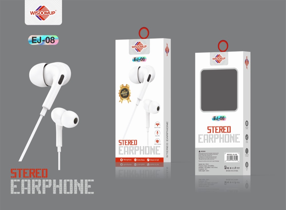 EJ-08 3.5mm Handsfree Earphones