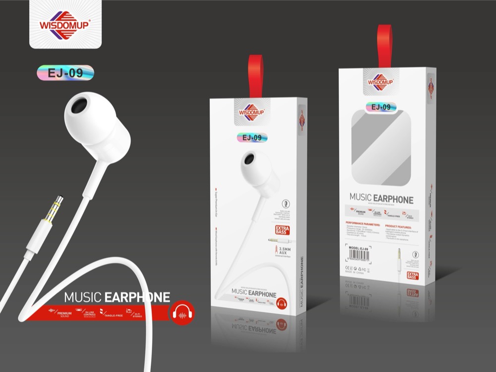 EJ-09 3.5mm Handsfree Earphones
