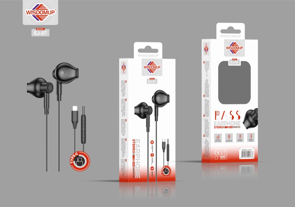 EJ-57 USB-C Handsfree Earphones