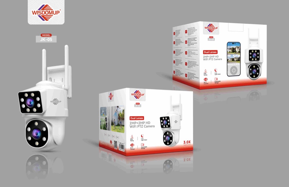 JK-05 4MP Dual-Lens IP66 Wi-Fi PTZ Camera