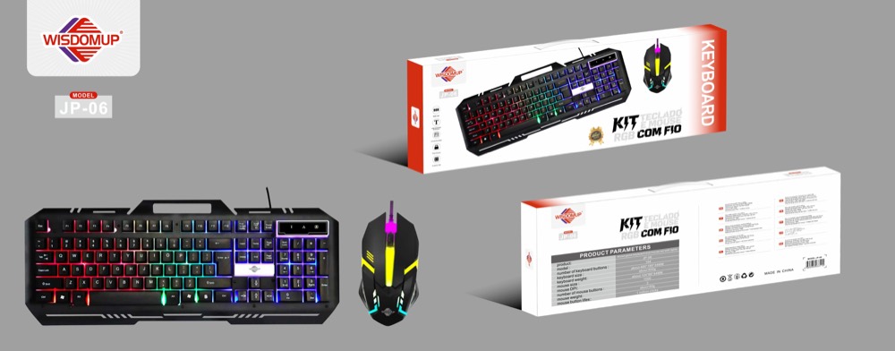 JP-06 Backlit Gaming Keyboard & Mouse Set
