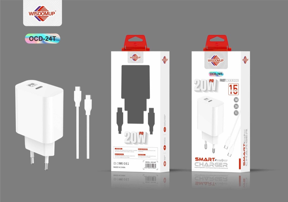 OCD-24 20W PD USB-C Wall Charger with Cable