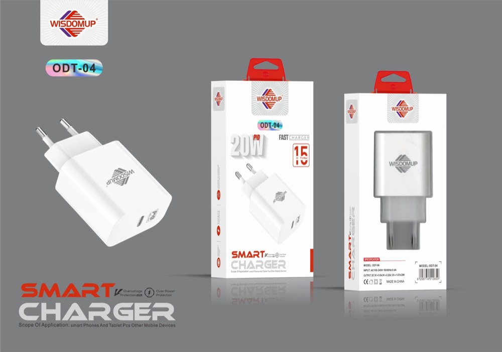 ODT-04 20W PD USB-C Charger (Plug Only)