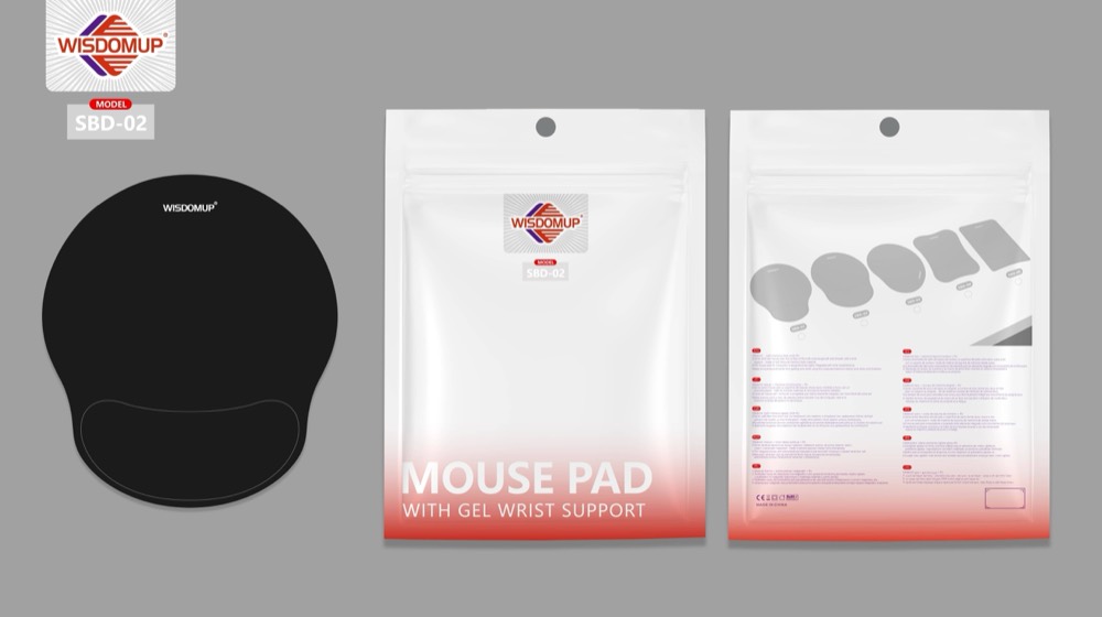 SBD-02 Memory Foam Wrist-Rest Mouse Pad