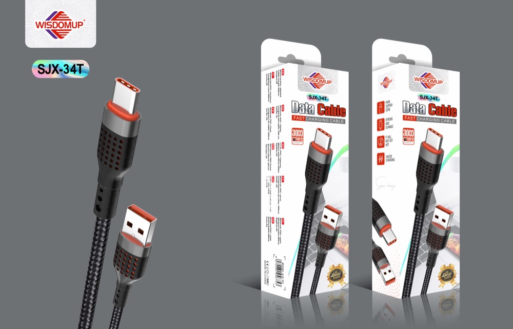 SJX-34 3A Braided Charging Cable