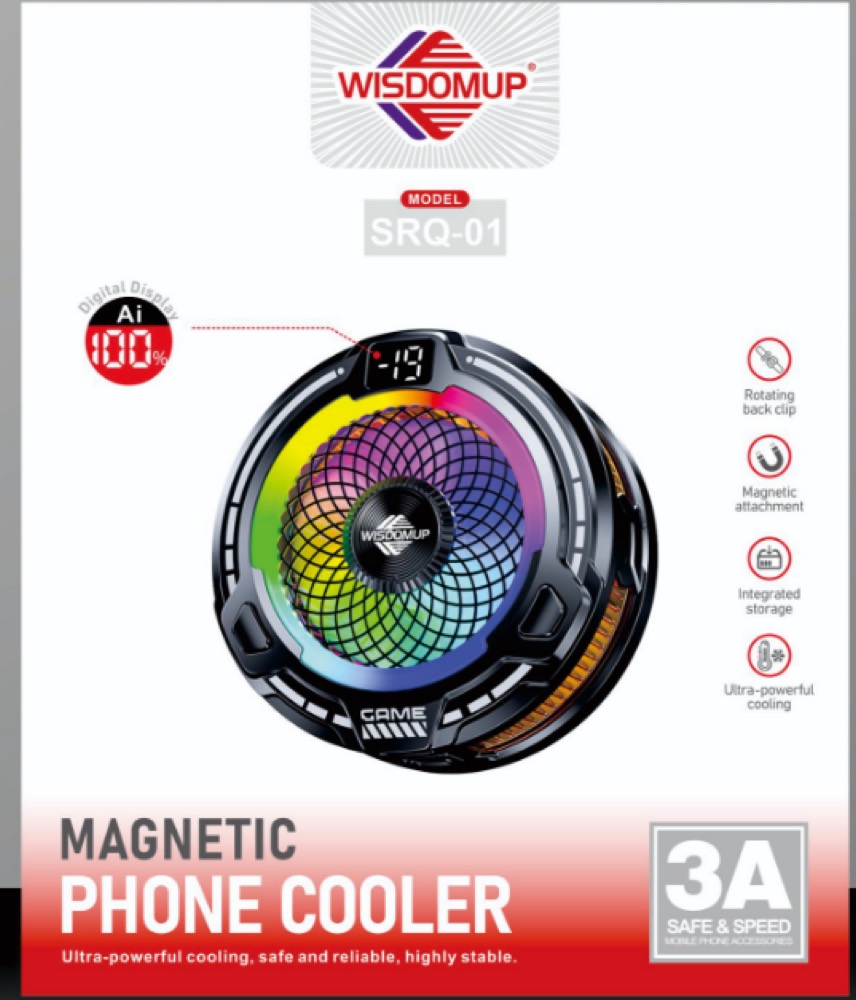 SRQ-01 Magnetic Phone Cooler with Digital Display