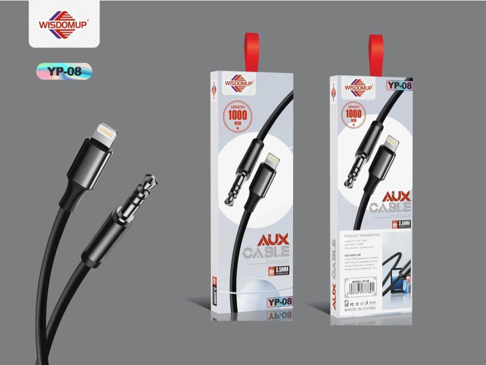 YP-08 Lightning to AUX Car Cable
